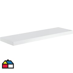 JUST HOME COLLECTION - Repisa de melamina 80x25x3,8 cm blanco