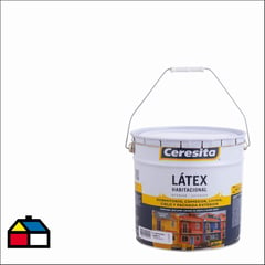 CERESITA - Pintura látex habitacional mate blanco 4 gl