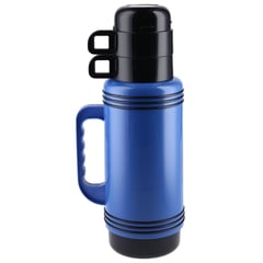 CASA BONITA - Termo para Agua 950 ml Azul/ Negro