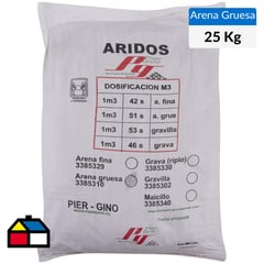 GENERICO - Arena gruesa 25 kilos