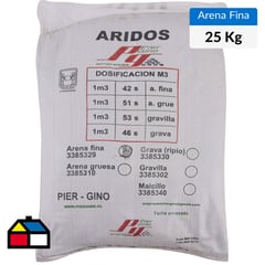 GENERICO - Arena Fina 25 kg Saco