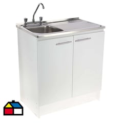 KHOR - Kit mueble lavaplatos 80 cm derecho con rebalse