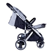 KIDSCOOL - Coche de paseo 104x52x87 cm gris