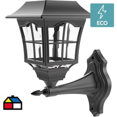 JUST HOME COLLECTION - Farol solar LED negro