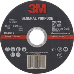 3M - Disco de corte 4,5" grano abrasivo