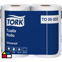 TORK - Toalla universal 2 rollos x 24 metros doble hoja