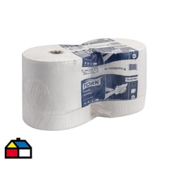 TORK - Toalla jumbo premium 2 rollos x 200 metros doble hoja