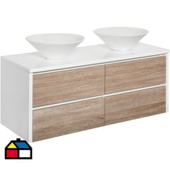 SENSI DACQUA - Vanitorio Lagoa 120x50x46 cm blanco