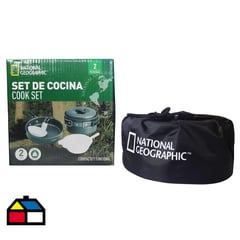 NATIONAL GEOGRAPHIC - Set de ollas para camping 2 unidades.