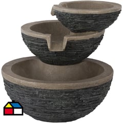 JUST HOME COLLECTION - Fuente de agua exterior platos 59 cm