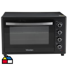 WURDEN - Horno eléctrico 100 litros negro