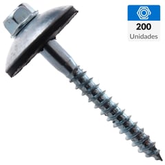 FIXSER - Tornillo para techo 12"x2" 200 unidades