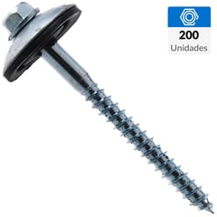 FIXSER - Tornillo para techo 12"x2 1/2" 200 unidades