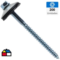 FIXSER - Tornillo para techo 12"x3" 200 unidades