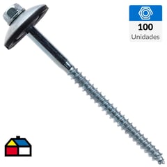 FIXSER - Tornillo para techo 12"x3 1/2" 100 unidades