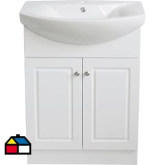 SENSI DACQUA - Kit Mueble Vanitorio San Remo 66x50x87 cm blanco