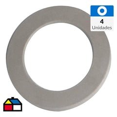 GOMAHOGAR - Golilla plana caucho sintético 1 1/2" 4 unidades