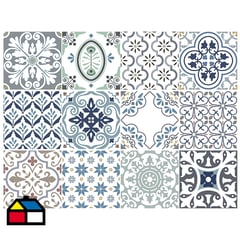 VALDECO - azulejo autoadhesivo 15x15 cm 12 unidades