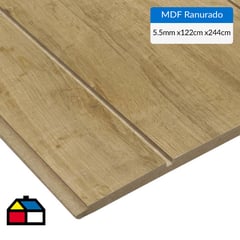 MASISA - MDF Ranurado Pintado Sahara 5.5 mm 122x244 cm