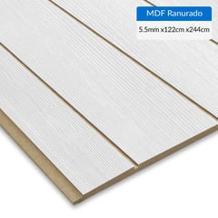 MASISA - MDF Ranurado Pintado Laricina 5.5 mm 122x244 cm