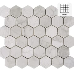 KLIPEN - Malla 30x30 cm hexagonal Carrara mix