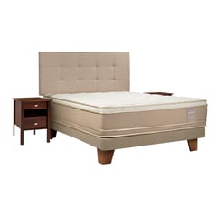 CELTA - Box Cotton 2 plazas Beige