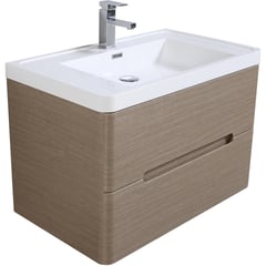 SENSI DACQUA - Kit mueble vanitorio 80 cm taupe