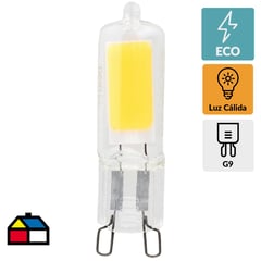 DAIRU - Ampolleta LED filamentos G9 2W luz cálida