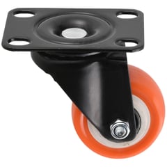 GEVEMAC - Rueda 50mm con placa black/orange