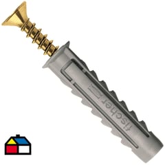 FISCHER - Tarugo multiuso sx6+tornillo 10 unidades