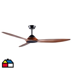 JUST HOME COLLECTION - Ventilador de Techo Acero 3 aspas Horatio