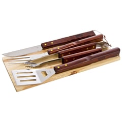 MR BEEF - Kit de herramientas para asado 4 piezas con tabla