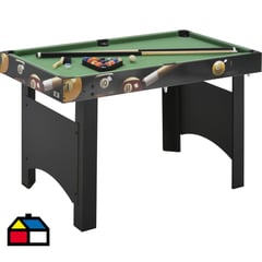 DO IT - Mesa de Pool 121,5x65x76 cm negra