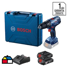 BOSCH - Taladro inalámbrico percutor 13 mm 18V + 2 baterías