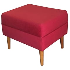 BODEVIR - Pouf provenza liso rojo