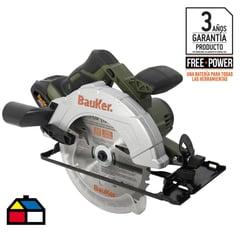 BAUKER - Sierra circular inalámbrica 7 1/4" 18V sin batería