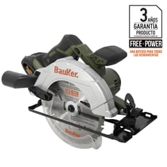 BAUKER - Sierra circular inalámbrica 7 1/4" 18V sin batería