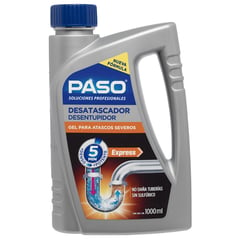 PASO - Desatascador Gel Tuberías y Desagües 1 l Botella