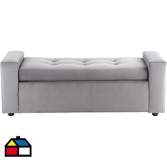 BODEVIR - Banqueta lawin con baúl beige