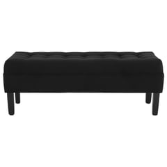 BODEVIR - Banqueta wood capitone negro