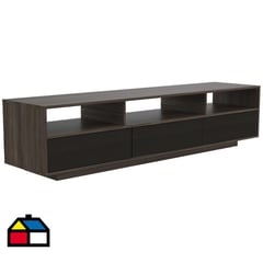 TUHOME - Rack de TV 70 " 210x50x51,5 Siena y wengue