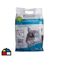 PETIZOOS - Arena sanitaria para gatos de silica gel 6 kg