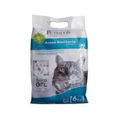 PETIZOOS - Arena sanitaria para gatos de silica gel 6 kg