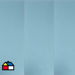 VISTELLE - Panel acrílico reforzado ducha azul 244x100 cm