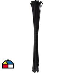 3M - Amarra Cables con Filtro UV 381 x 4,83 mm Negro 100 Unidades