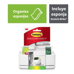 COMMAND - Sujeta Esponjas de Cocina blanco