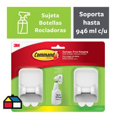 COMMAND - Colgador para Botella Rociadora blanco 2/paquete