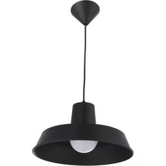 LAMPARAS MANQUEHUE - Lámpara de colgar Metal Plato Negro