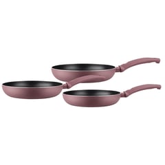 MARMICOC - Set de 3 sartenes Spring granate 18-20-24 cm