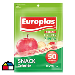 EUROPLAS - Bolsa hermetica colación 50 unidades